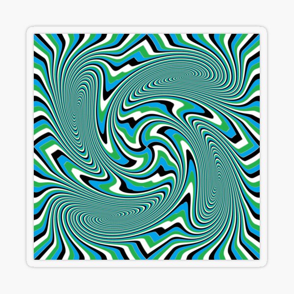 Optical #Art: Moving #Pattern #Illusion - #OpArt Transparent Sticker