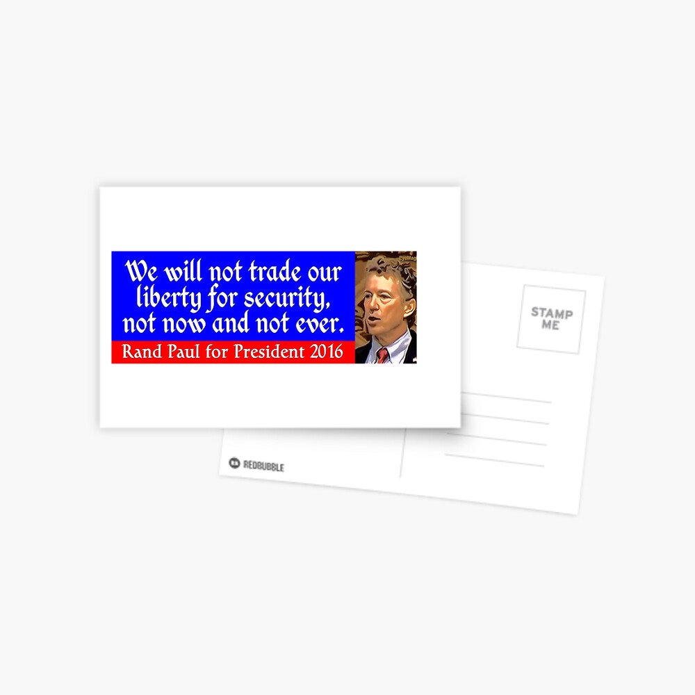Rand Paul 2016 Postcard