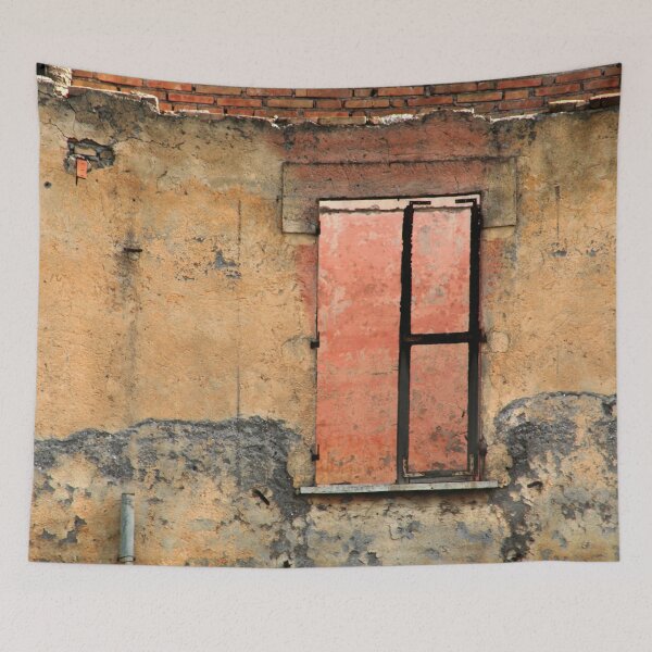 Item preview, Ruin with Pink Window Abandoned Building designed and sold by Anna Lemos.