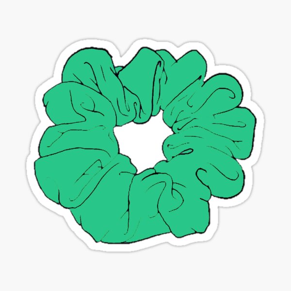 Item preview, teal scrunchie designed and sold by mhedding.