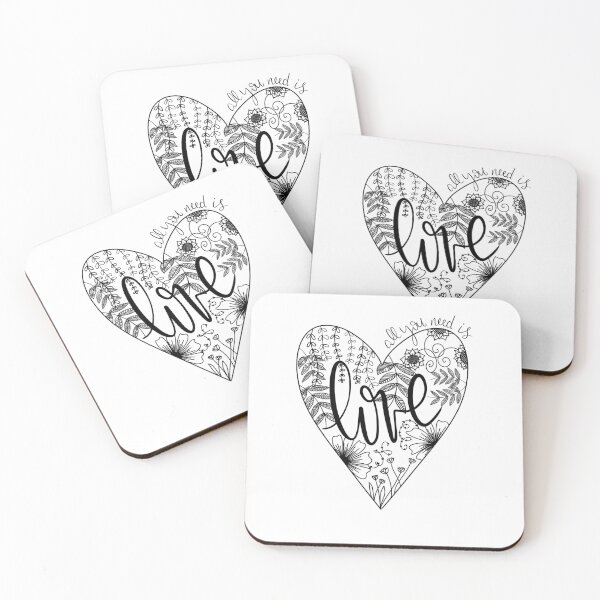 Item preview, All you need is love black and white heart designed and sold by juliascafidi.