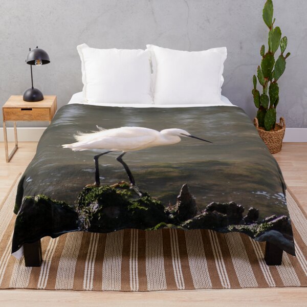 Item preview, White heron bird by the river designed and sold by Anna Lemos.