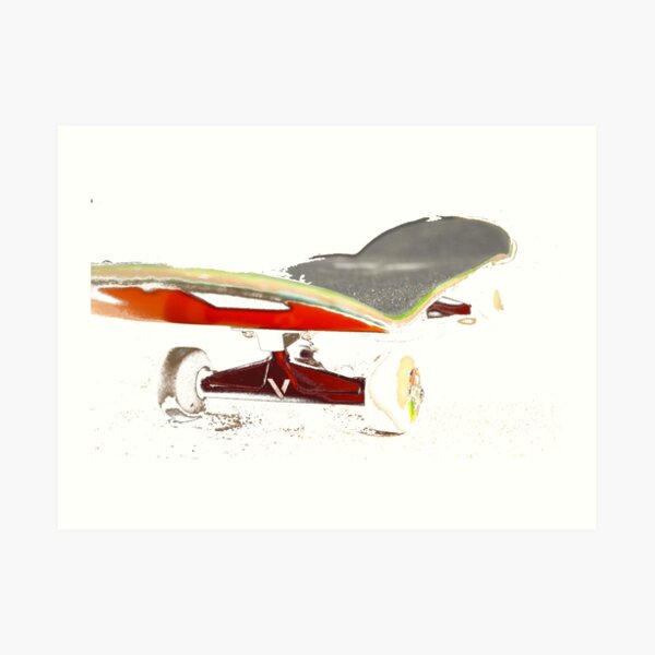Skateboard Kunstdruck