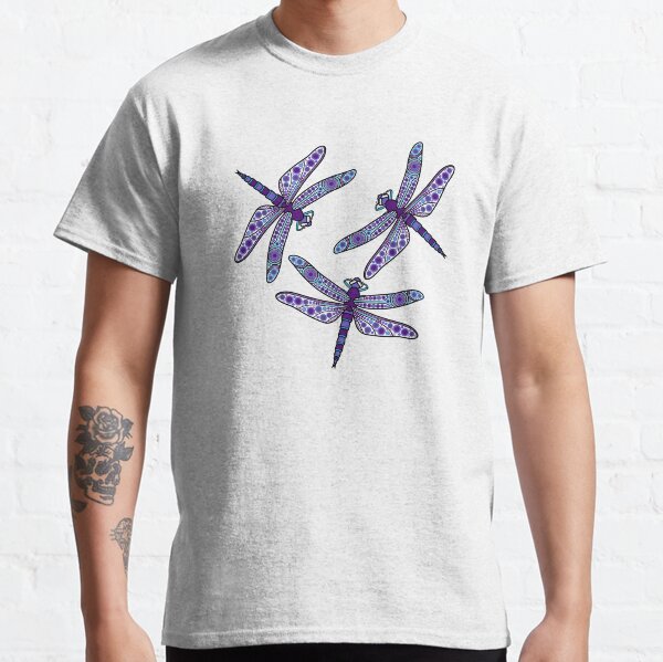 Authentic Aboriginal Art - Dragonflies Classic T-Shirt