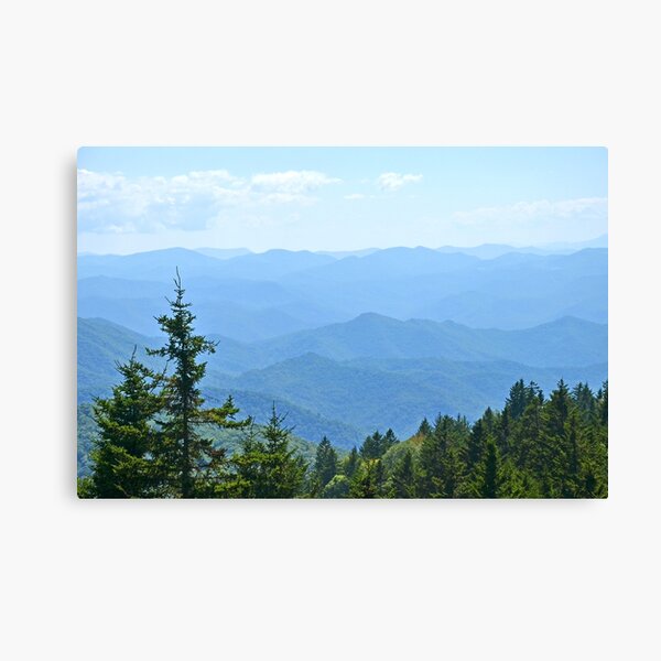 "Blue Ridge Mountains horizontal" Canvas Print for Sale by
