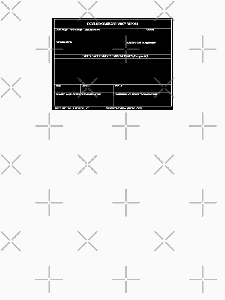 Copy of USAF Form 341 - Excellence/Discrepancy Report Inverted by willpate