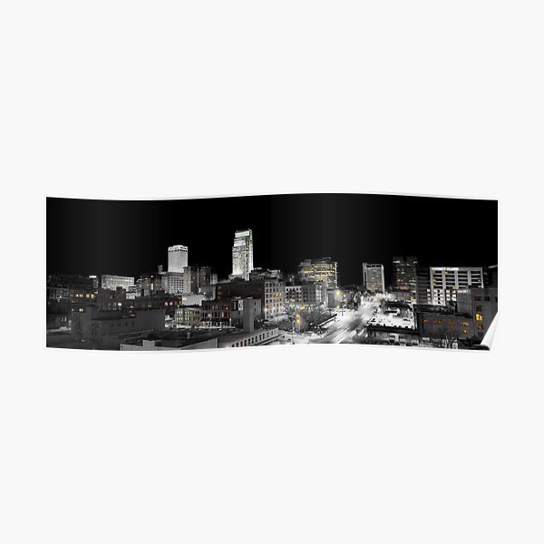 Omaha Night Lights Poster