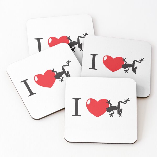 Item preview, I HEART Frog ( I love frogs!) designed and sold by thetypographer.