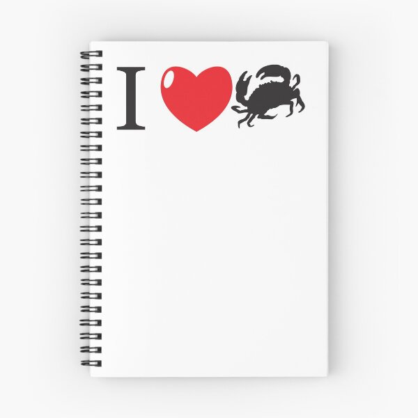Item preview, I HEART Crab ( I love crabs!) designed and sold by thetypographer.