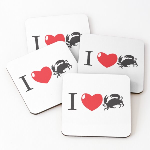 Item preview, I HEART Crab ( I love crabs!) designed and sold by thetypographer.
