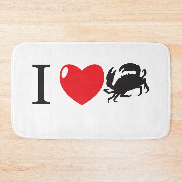 Item preview, I HEART Crab ( I love crabs!) designed and sold by thetypographer.
