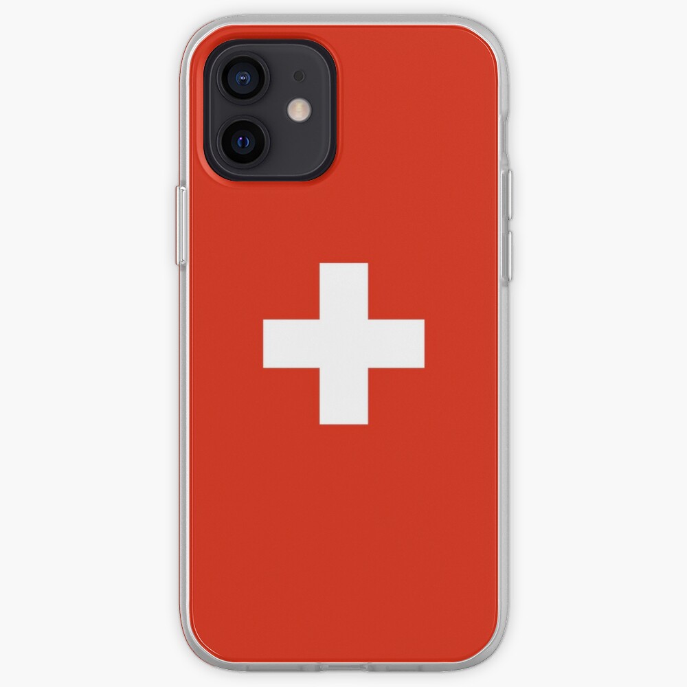 Trousse de maquillage portable avec drapeau de la Suisse