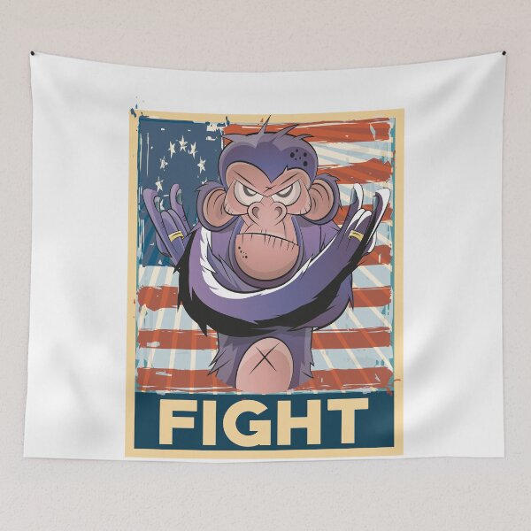 Item preview, Betsy Ross American Flag Patriotic Battle Flag Monkey 13 Colonies American Revolution designed and sold by ProjectX23.