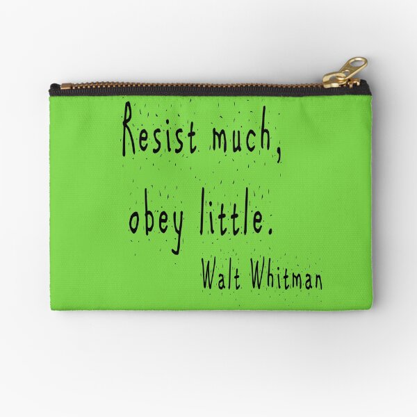 Item preview, Resist much, obey little.  Walt Whitman designed and sold by jmacnairart.