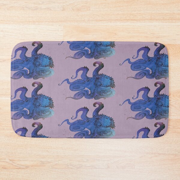 Item preview, Ultraviolet Octopus print on Lilac Background  designed and sold by bluejayknits.