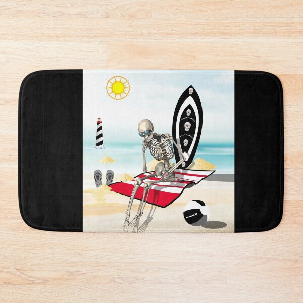 Item preview, The skeleton surfer on vacation designed and sold by Astralia.