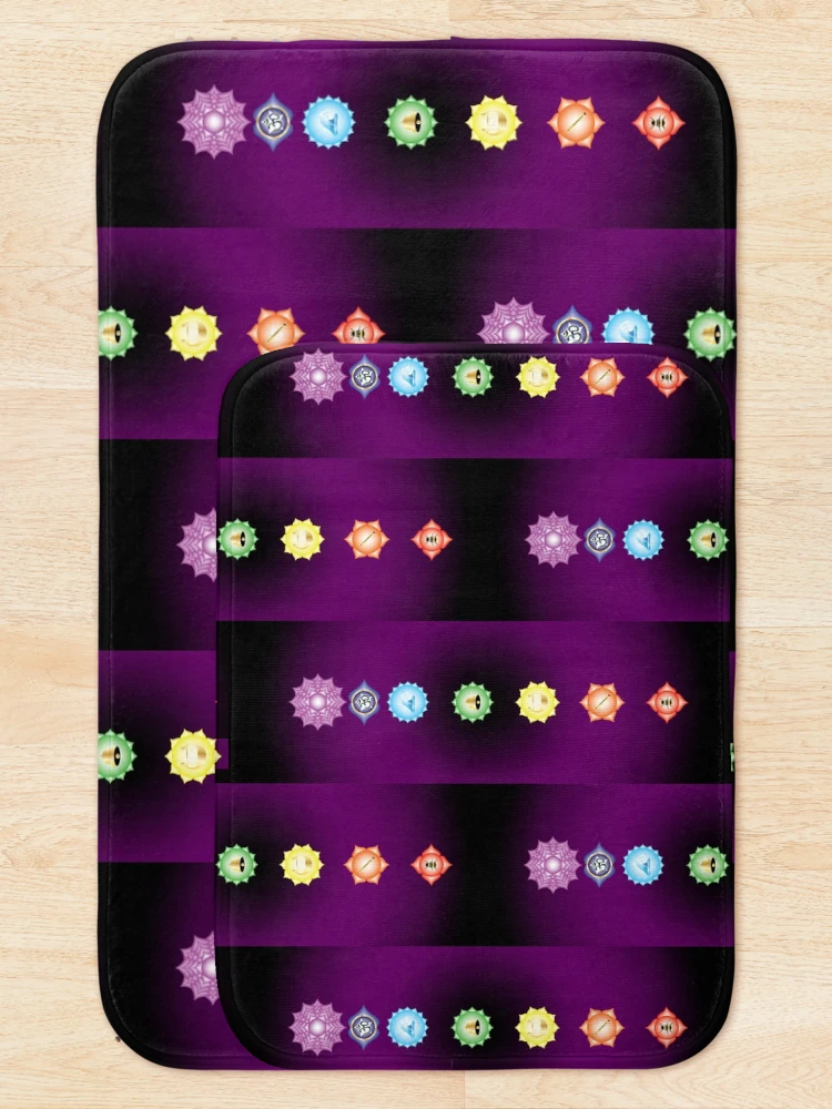 Thumbnail 5 of 6, Bath Mat, Chakra Vibrations designed and sold by InfinitePathArt.