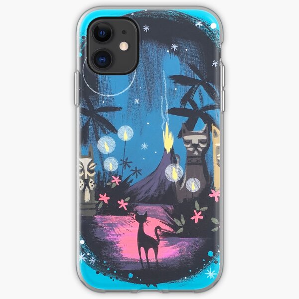Tiki Kitty Paradise iPhone Soft Case