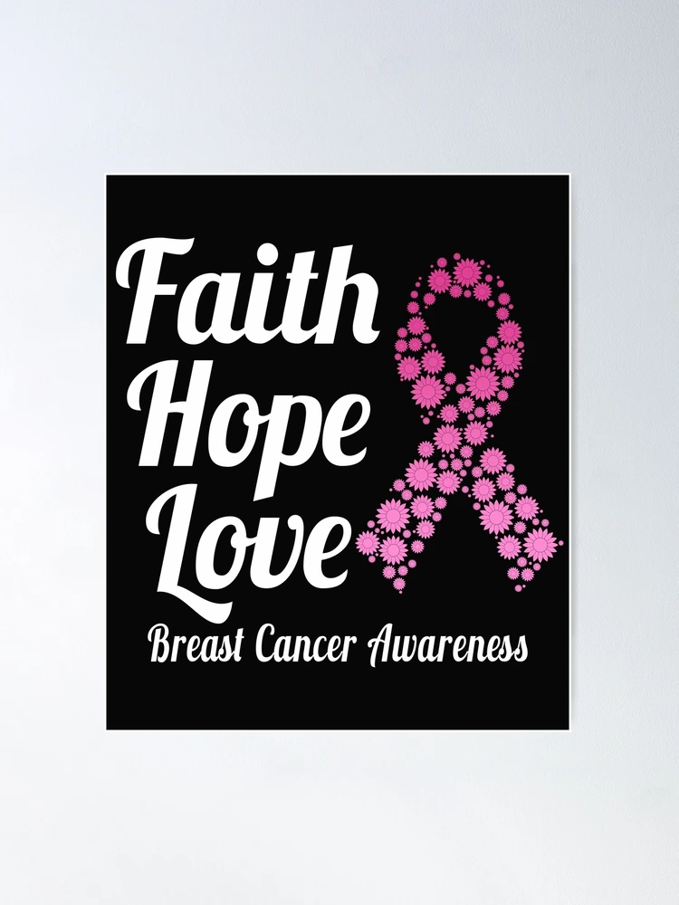 Faith Love Hope Breast Cancer Pink Ribbon Leggings for Men