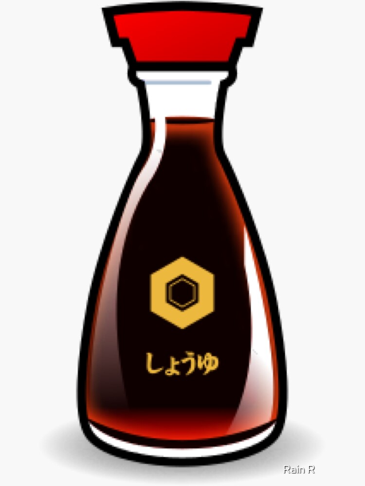 "soy sauce emoji" Sticker for Sale by Rain R Redbubble