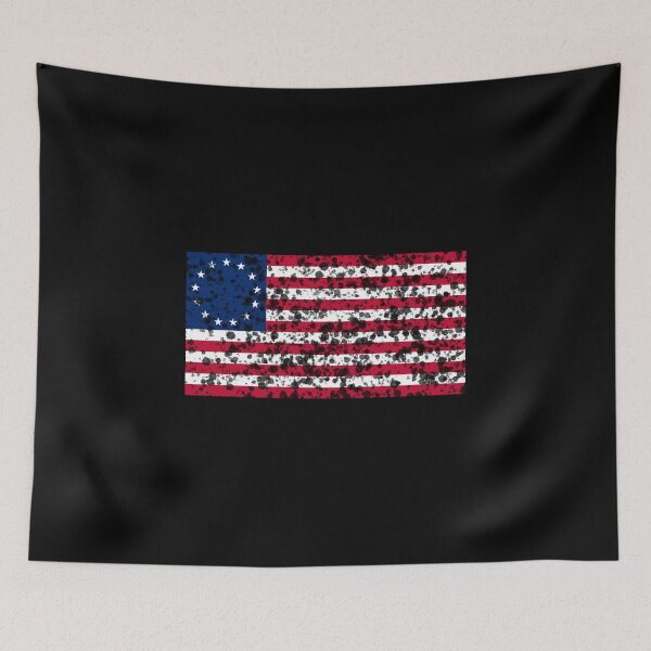 Item preview, Betsy Ross Flag Grunge Distressed Splatter Pattern graphic designed and sold by NoveltyMerch.
