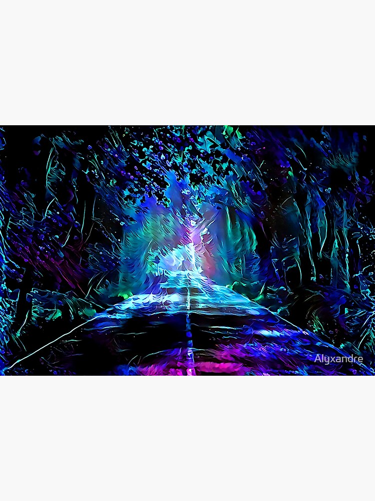 Blacklight Night on Aurora Road by Alyxandre