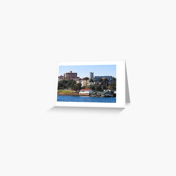 Mansions and Quays on Sydney Harbour Greeting Card