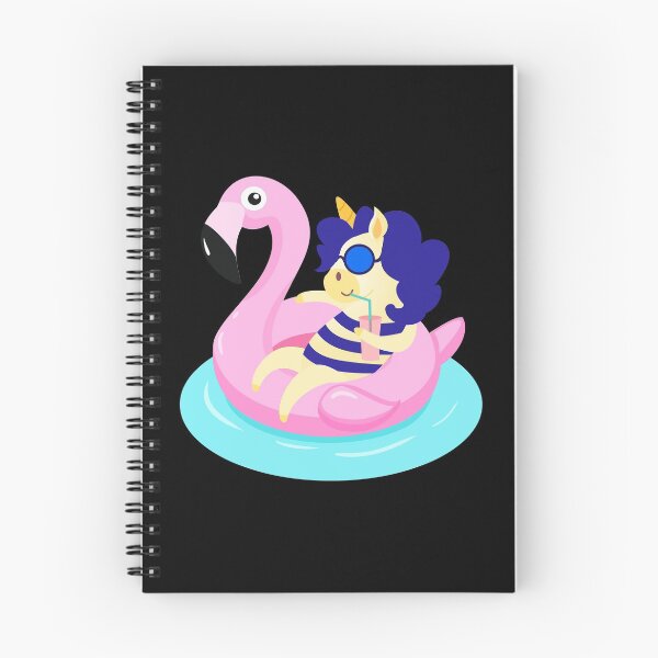 Item preview, Unicorn with Flamingo Pool Float  print designed and sold by NoveltyMerch.