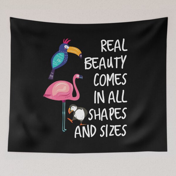 Item preview, Real Beauty Comes in All Shapes and Sizes design designed and sold by NoveltyMerch.