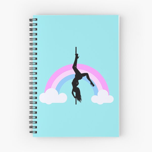 Aperçu de l'œuvre Rainbow Pole Dancer Pink créée et vendue par PoleUnicorn.