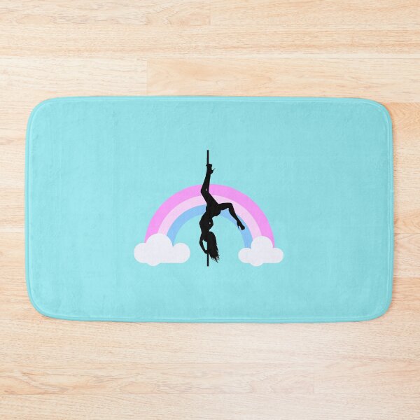 Aperçu de l'œuvre Rainbow Pole Dancer Pink créée et vendue par PoleUnicorn.