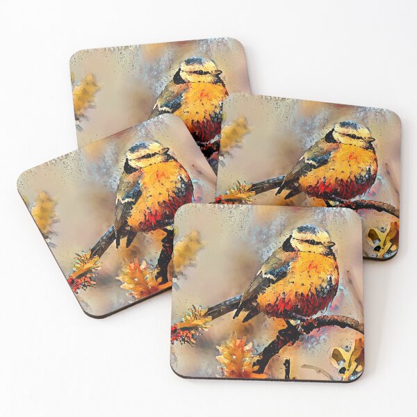Item preview, Splattered Portrait of an Autumn Bird designed and sold by Alyxandre.
