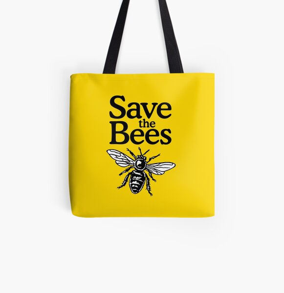 Save The Bees Beekeeper Quote Design All Over Print Tote Bag