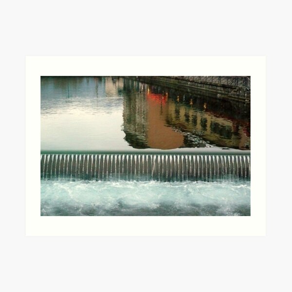 Annecy en chute libre Art Print