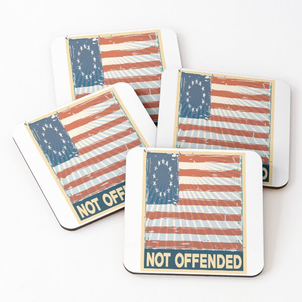 Item preview, Not Offended Betsy Ross American Flag Patriotic Battle Flag 13 Colonies American Revolution designed and sold by ProjectX23.
