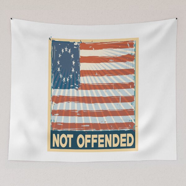 Item preview, Not Offended Betsy Ross American Flag Patriotic Battle Flag 13 Colonies American Revolution designed and sold by ProjectX23.