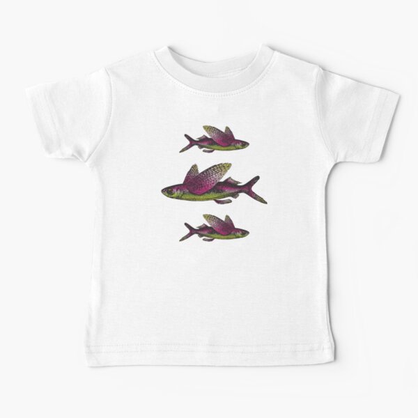 Flying Fish | Vintage Fish | Three Fish | Baby T-Shirt