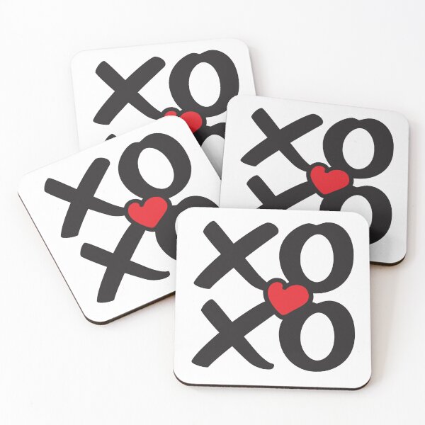 Aperçu de l'œuvre XOXO avec coeur rouge créée et vendue par sigdesign.
