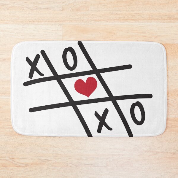 Item preview, Tic Tac Toe XOXO Red heart designed and sold by sigdesign.