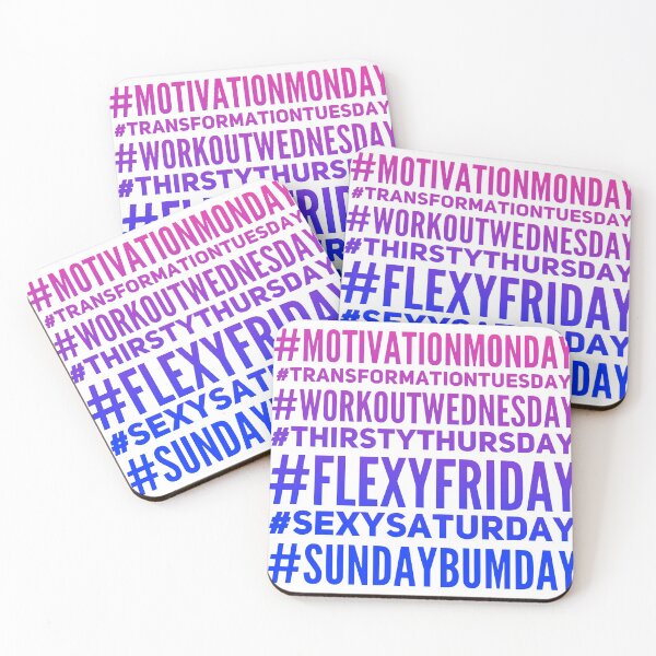 Item preview, Pole dancer's week in hashtags Multicolor designed and sold by PoleUnicorn.