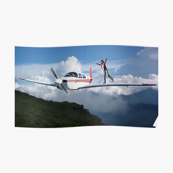 Flying above the clouds Poster