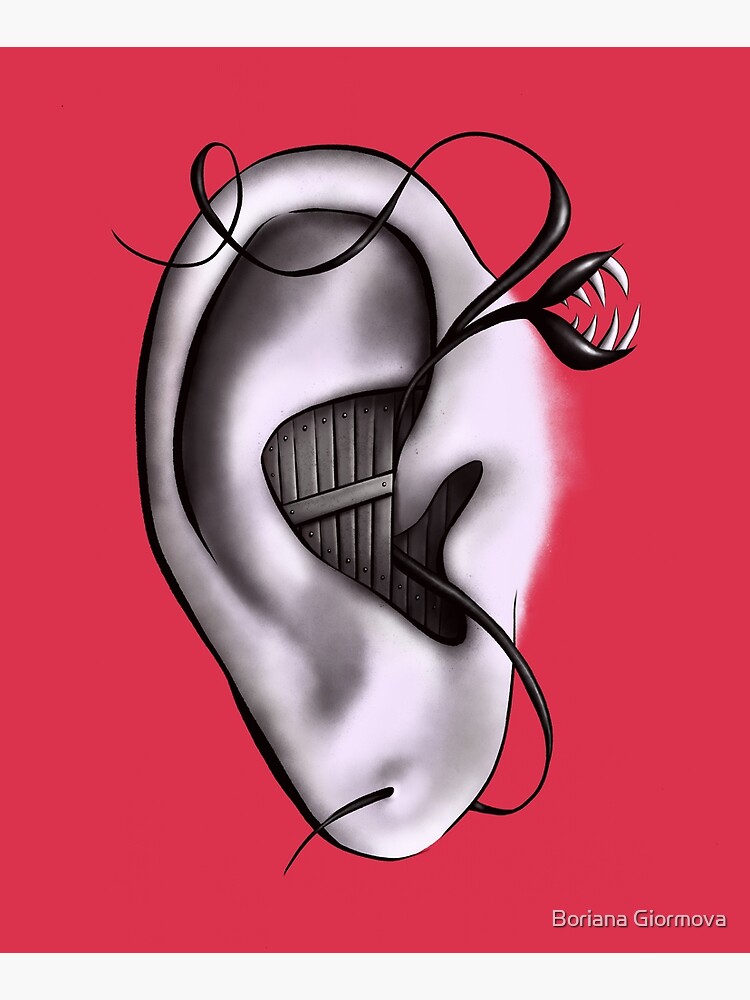 Ear Monster Weird Art by azzza