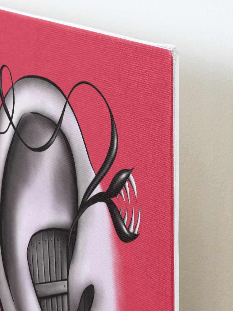 Alternate view of Ear Monster Weird Art Mounted Print