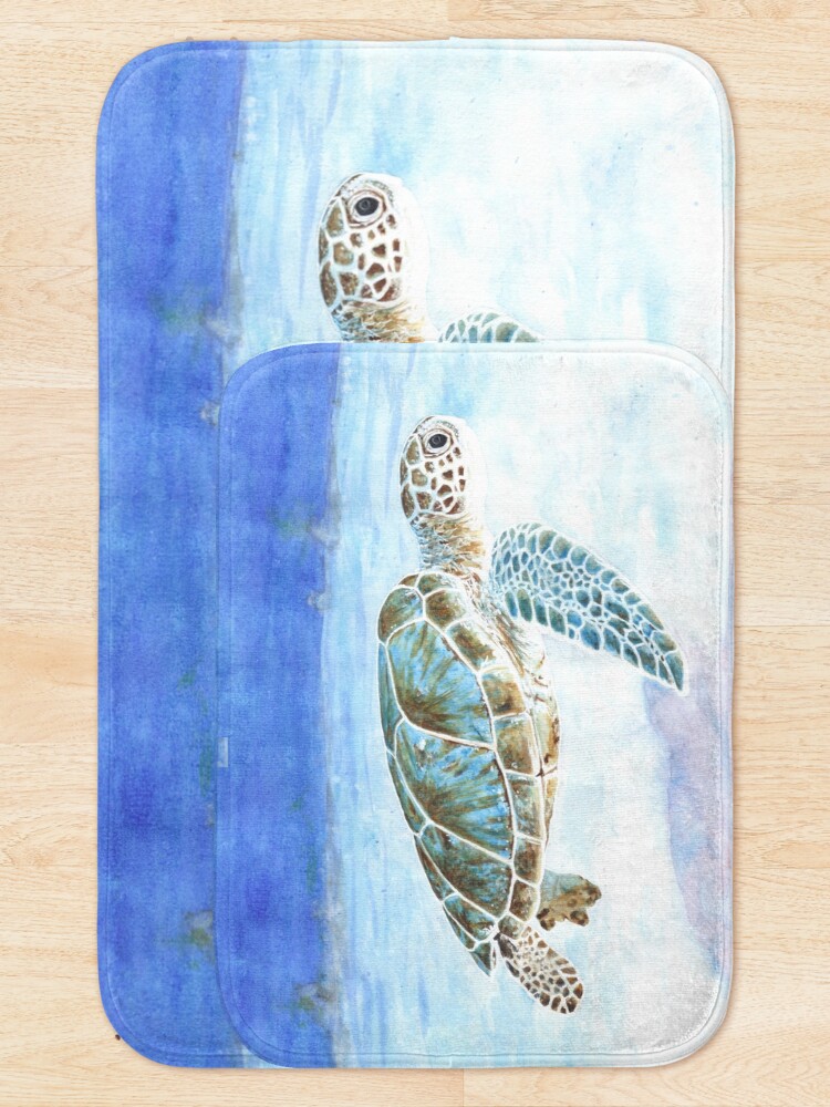 Alternate view of Sea turtle underwater Bath Mat