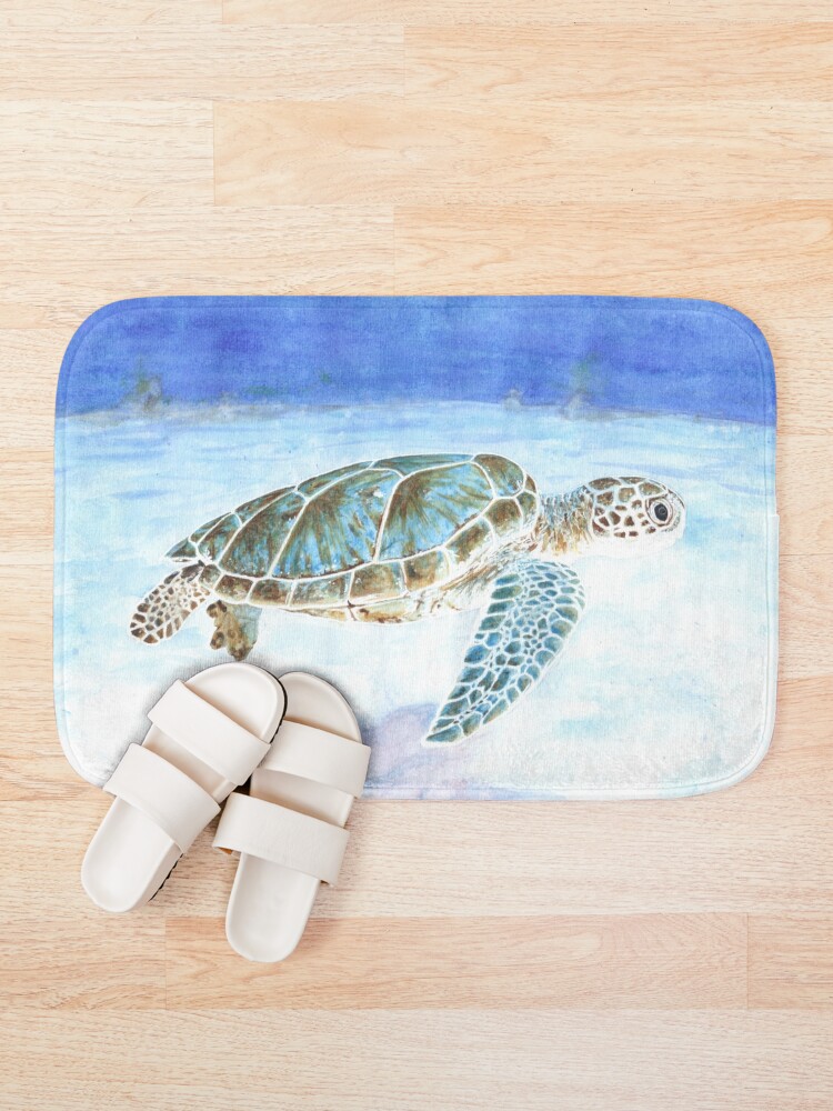 Alternate view of Sea turtle underwater Bath Mat
