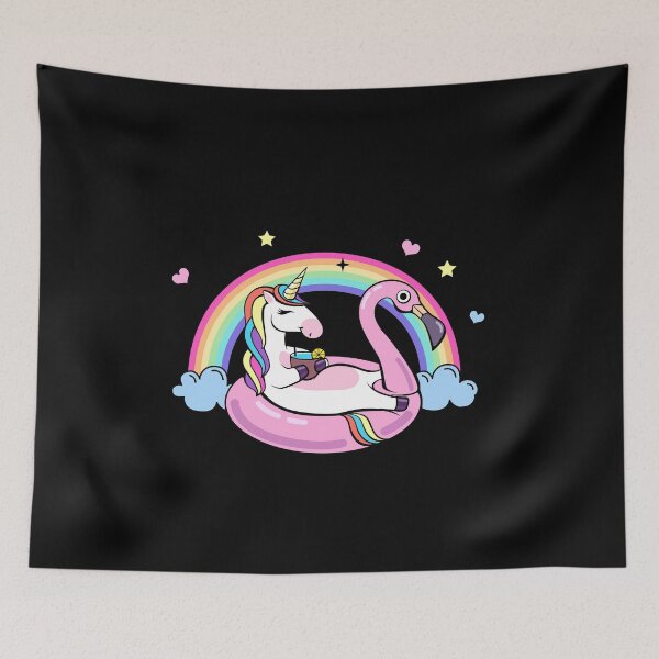 Item preview, Relaxing Unicorn - Funny Poolside Magic Horse designed and sold by PrintPress.