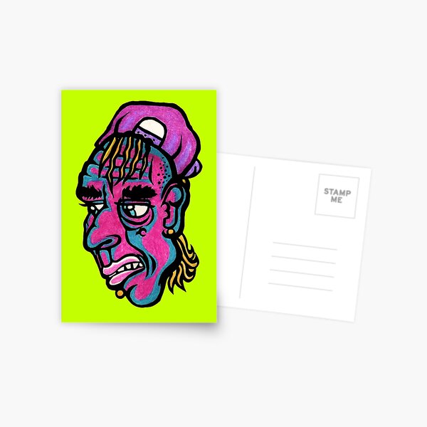 Burnout - Green Background Version Postcard