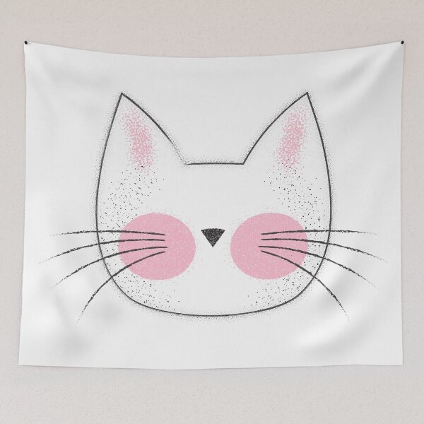 Item preview, Cute Kitty Cat Face designed and sold by AntiqueImages.