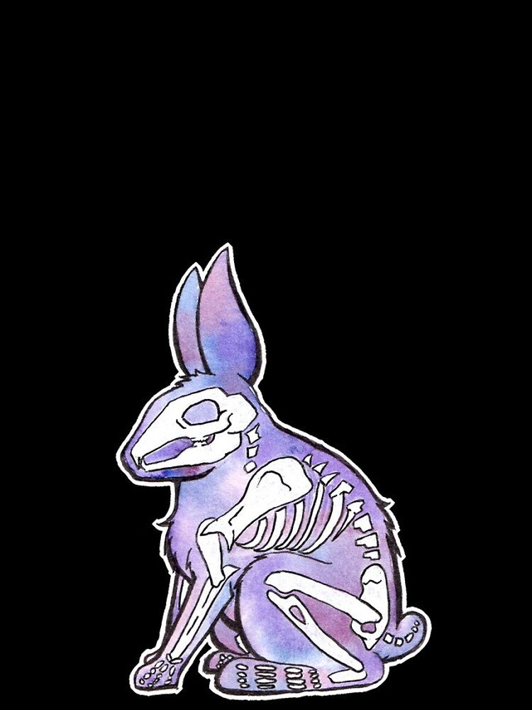 Thumbnail 4 of 4, iPhone Case, Skeleton Rabbit designed and sold by SprinkleBunny.