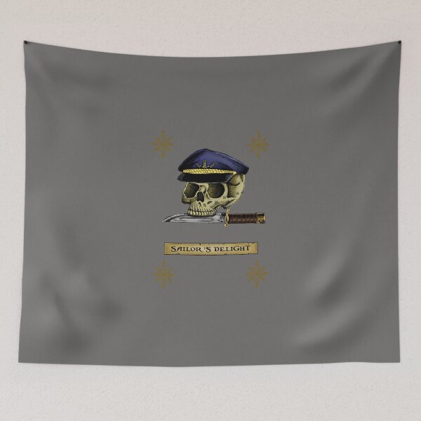 Item preview, Sailor's Delight Pirate Skull designed and sold by Fiendtown.